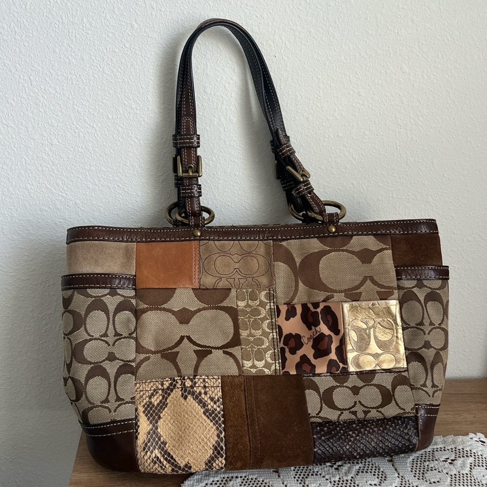 Early 00’s Coach Patchwork Bag - image 2